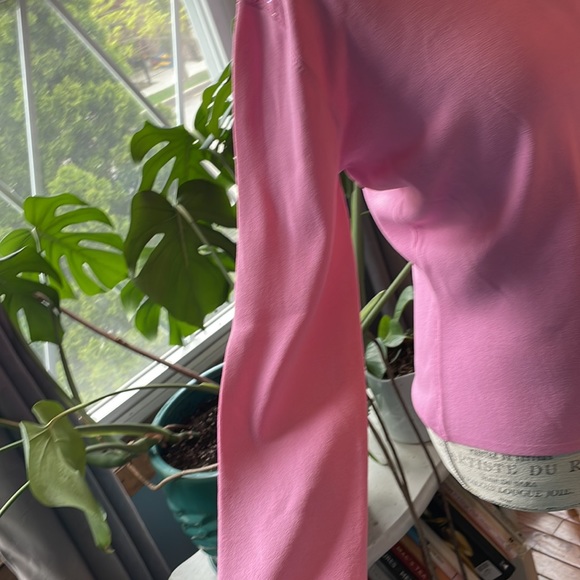 Lisa International pink long sleeved top with embellished collar - Picture 8 of 12